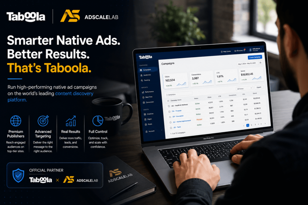 AdScaleLab Taboola Agency: Improving Reach Through Native Campaigns